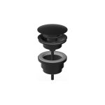 Zucchetti Medameda Korek klik-klak uniwersalny Brushed Total Black PVD R97755.P81