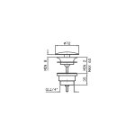 Zucchetti Medameda Korek klik-klak uniwersalny British Gold PVD R97760.P30