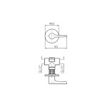 Zucchetti Medameda Zawór podtynkowa 1/2" - element zewnętrzny Chrom ZMM5729