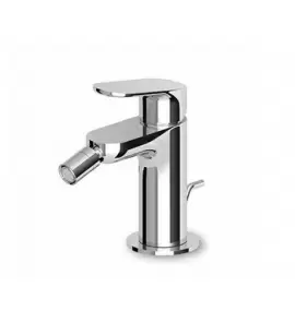 Zucchetti Nikko Bateria bidetowa jednouchwytowa z korkiem 1¼”, wężyki podłączeniowe, perlator chrom ZKK320