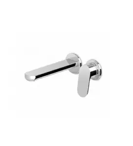 Zucchetti Nikko Bateria umywalkowa 2-otworowa jednouchwytowa podtynkowa z perlatorem 170 mm element zewnętrzny chrom ZKK673