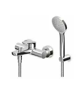 Zucchetti Nikko Bateria wannowo-natryskowa jednouchwytowa naścienna z przełącznikiem chrom ZKK490