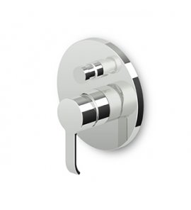 Zucchetti On Bateria wannowo-natryskowa jednouchwytowa podtynkowa element zewnętrzny chrom ZON127