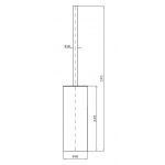 Zucchetti Szczotka WC wolnostojąca chrom ZAD555