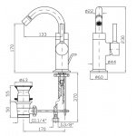 Zucchetti Pan Bateria Bidetowa chrom ZP6348