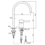 Zucchetti Pan Bateria Umywalkowa 2-otworowa Jednouchwytowa ZP6223