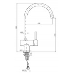 Zucchetti Pan Bateria Zlewozmywakowa Jednouchwytowa chrom ZP6284