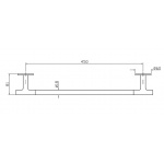 Zucchetti Pan/Pan+ Uchwyt na Ręcznik 450 mm chrom ZAC621