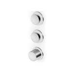 Zucchetti Sablier Bateria termostatyczna natryskowa podtynkowa - element zewnętrzny Brushed Stainless Steel ZSL802.X