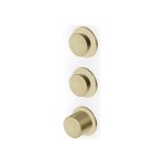 Zucchetti Sablier Bateria termostatyczna natryskowa podtynkowa - element zewnętrzny Brushed British Gold PVD ZSL802.XP31