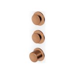 Zucchetti Sablier Bateria termostatyczna natryskowa podtynkowa - element zewnętrzny Brushed Copper PVD ZSL802.XP91