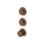 Zucchetti Sablier Bateria termostatyczna natryskowa podtynkowa - element zewnętrzny Matt Chocolate PVD ZSL802.XSP21