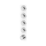 Zucchetti Sablier Bateria termostatyczna natryskowa podtynkowa 4-drożna - element zewnętrzny Brushed Stainless Steel ZSL804.X