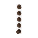 Zucchetti Sablier Bateria termostatyczna natryskowa podtynkowa 4-drożna - element zewnętrzny Brushed Chocolate PVD ZSL804.XP21