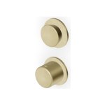 Zucchetti Sablier Bateria termostatyczna natryskowa podtynkowa 2-drożna - element zewnętrzny Brushed British Gold PVD ZSL806.XP31