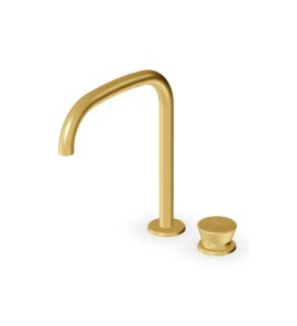 Zucchetti Sablier Bateria umywalkowa 2-otworowa Brushed Gold PVD ZSL418.XP41