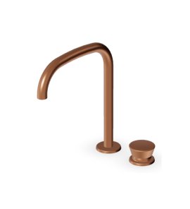 Zucchetti Sablier Bateria umywalkowa 2-otworowa Brushed Copper PVD ZSL418.XP91