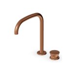 Zucchetti Sablier Bateria umywalkowa 2-otworowa Brushed Copper PVD ZSL418.XP91