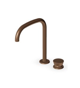 Zucchetti Sablier Bateria umywalkowa 2-otworowa Matt Chocolate PVD ZSL418.XSP21