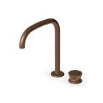 Zucchetti Sablier Bateria umywalkowa 2-otworowa Matt Chocolate PVD ZSL418.XSP21