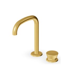 Zucchetti Sablier Bateria umywalkowa 2-otworowa Brushed Gold PVD ZSL419.XP41