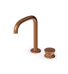 Zucchetti Sablier Bateria umywalkowa 2-otworowa Brushed Copper PVD ZSL419.XP91