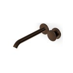 Zucchetti Sablier Bateria umywalkowa podtynkowa 2-otworowa 225 mm - element zewnętrzny Brushed Chocolate PVD ZSL431.XP21