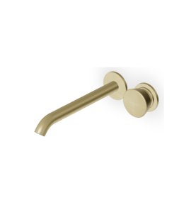 Zucchetti Sablier Bateria umywalkowa podtynkowa 2-otworowa 225 mm - element zewnętrzny Brushed British Gold PVD ZSL431.XP31