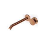 Zucchetti Sablier Bateria umywalkowa podtynkowa 2-otworowa 225 mm - element zewnętrzny Brushed Copper PVD ZSL431.XP91