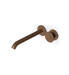 Zucchetti Sablier Bateria umywalkowa podtynkowa 2-otworowa 225 mm - element zewnętrzny Matt Chocolate PVD ZSL431.XSP21