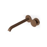 Zucchetti Sablier Bateria umywalkowa podtynkowa 2-otworowa 225 mm - element zewnętrzny Matt Chocolate PVD ZSL431.XSP21