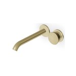 Zucchetti Sablier Bateria umywalkowa podtynkowa 2-otworowa 200 mm - element zewnętrzny Brushed British Gold PVD ZSL432.XP31