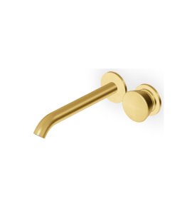 Zucchetti Sablier Bateria umywalkowa podtynkowa 2-otworowa 200 mm - element zewnętrzny Brushed Gold PVD ZSL432.XP41