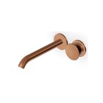 Zucchetti Sablier Bateria umywalkowa podtynkowa 2-otworowa 200 mm - element zewnętrzny Brushed Copper PVD ZSL432.XP91