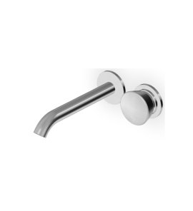 Zucchetti Sablier Bateria umywalkowa podtynkowa 2-otworowa 175 mm - element zewnętrzny Brushed Stainless Steel ZSL433.X