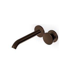 Zucchetti Sablier Bateria umywalkowa podtynkowa 2-otworowa 175 mm - element zewnętrzny Brushed Chocolate PVD ZSL433.XP21