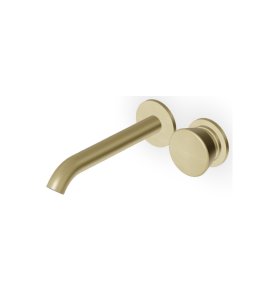 Zucchetti Sablier Bateria umywalkowa podtynkowa 2-otworowa 175 mm - element zewnętrzny Brushed British Gold PVD ZSL433.XP31