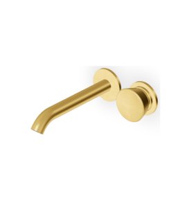 Zucchetti Sablier Bateria umywalkowa podtynkowa 2-otworowa 175 mm - element zewnętrzny Brushed Gold PVD ZSL433.XP41