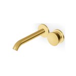 Zucchetti Sablier Bateria umywalkowa podtynkowa 2-otworowa 175 mm - element zewnętrzny Brushed Gold PVD ZSL433.XP41