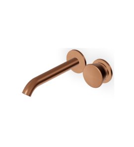 Zucchetti Sablier Bateria umywalkowa podtynkowa 2-otworowa 175 mm - element zewnętrzny Brushed Copper PVD ZSL433.XP91
