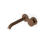 Zucchetti Sablier Bateria umywalkowa podtynkowa 2-otworowa 175 mm - element zewnętrzny Matt Chocolate PVD ZSL433.XSP21