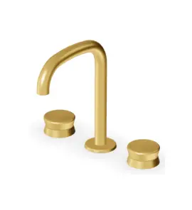Zucchetti Sablier Bateria umywalkowa 2-otworowa Brushed Gold PVD ZSL5342.XP41