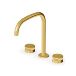 Zucchetti Sablier Bateria umywalkowa 3-otworowa Brushed Gold PVD ZSL5343.XP41