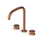 Zucchetti Sablier Bateria umywalkowa 3-otworowa Brushed Copper PVD ZSL5343.XP91