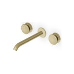 Zucchetti Sablier Bateria umywalkowa podtynkowa 3-otworowa - element zewnętrzny Brushed British Gold PVD ZSL5780.XP31