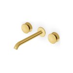 Zucchetti Sablier Bateria umywalkowa podtynkowa 3-otworowa - element zewnętrzny Brushed Gold PVD ZSL5780.XP41