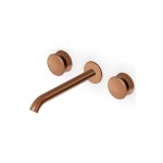 Zucchetti Sablier Bateria umywalkowa podtynkowa 3-otworowa - element zewnętrzny Brushed Copper PVD ZSL5780.XP91
