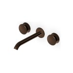 Zucchetti Sablier Bateria umywalkowa podtynkowa 200 mm 3-otworowa -  element zewnętrzny Brushed Chocolate PVD ZSL5781.XP21