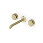 Zucchetti Sablier Bateria umywalkowa podtynkowa 200 mm 3-otworowa -  element zewnętrzny Brushed British Gold PVD ZSL5781.XP31