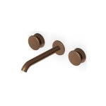 Zucchetti Sablier Bateria umywalkowa podtynkowa 200 mm 3-otworowa -  element zewnętrzny Matt Chocolate PVD ZSL5781.XSP21